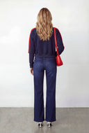 Color Blocked Quarter Zip Pullover Top