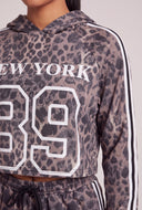 New York Crop Hoodie