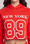 New York Crop Hoodie