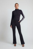 Hadlee Varsity Stripe Crop Track Jacket