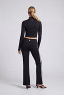 Hadlee Varsity Stripe Crop Track Jacket