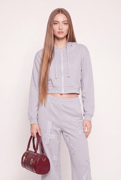 Zip Crop Hoodie