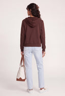 Contrast Zip Hoodie