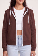 Contrast Zip Hoodie