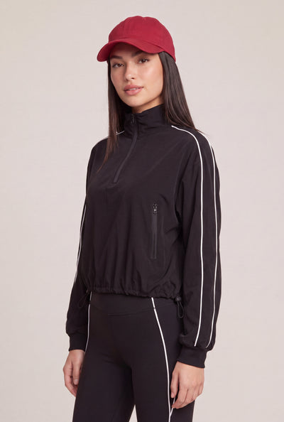 Contrast Half Zip Pullover