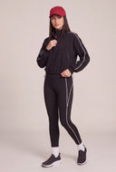 Contrast Half Zip Pullover