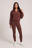 Contrast Half Zip Pullover