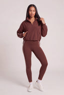 Contrast Half Zip Pullover