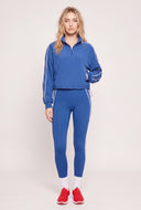 Contrast Half Zip Pullover