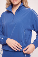Contrast Half Zip Pullover