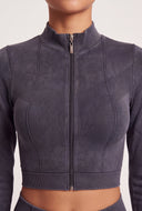 Freya Acid Wash Crop Jacket