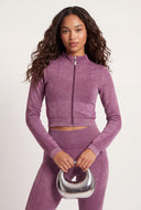 Freya Acid Wash Crop Jacket