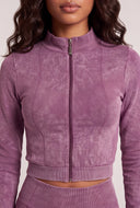 Freya Acid Wash Crop Jacket