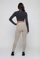 Compression Rib High Waist Leggings