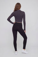 Compression Rib High Neck Track Jacket