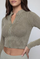 Compression Rib High Neck Track Jacket