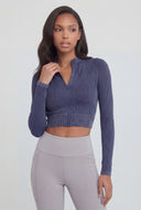 Compression Rib High Neck Track Jacket