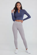 Compression Rib High Neck Track Jacket