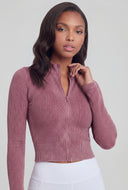 Compression Rib High Neck Track Jacket