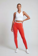Contrast Trim Ankle Leggings