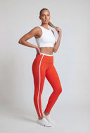 Contrast Trim Ankle Leggings