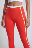 Contrast Trim Ankle Leggings
