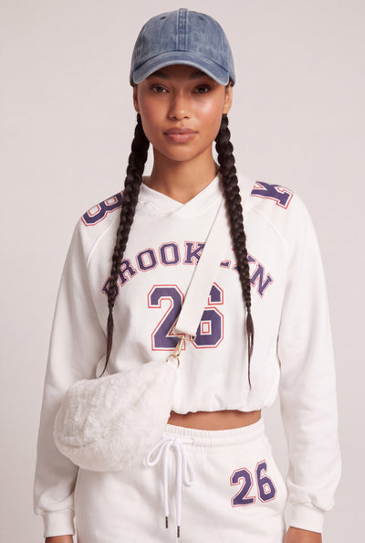 Graphic Crop Sweatshirt
