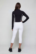 Contrast Trim Mandarin Track Jacket