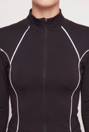 Elara Contrast Piping Jacket