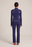 Elara Contrast Piping Jacket