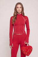 Elara Contrast Piping Jacket