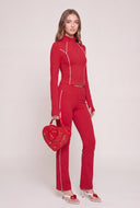 Elara Contrast Piping Jacket