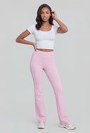 Contrast Piping Bootcut Active Pants