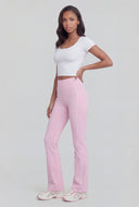Contrast Piping Bootcut Active Pants