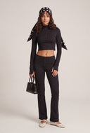 Half Zip Crop Top