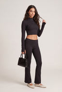 Half Zip Crop Top