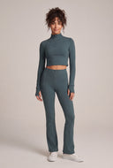 Half Zip Crop Top