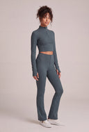 Half Zip Crop Top