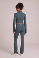 Half Zip Crop Top