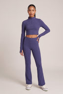 Half Zip Crop Top