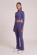Half Zip Crop Top