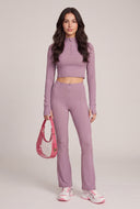 Half Zip Crop Top