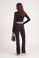 Zip Flare Pants