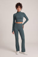 Zip Flare Pants