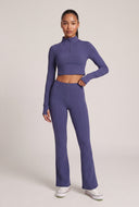 Zip Flare Pants