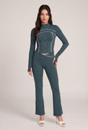 Dylan Contrast Flare Pants