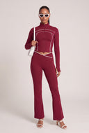 Dylan Contrast Flare Pants