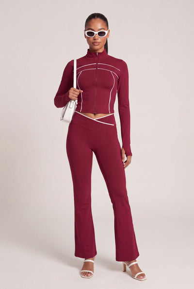 Dylan Contrast Flare Pants