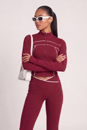 Dylan Contrast Flare Pants