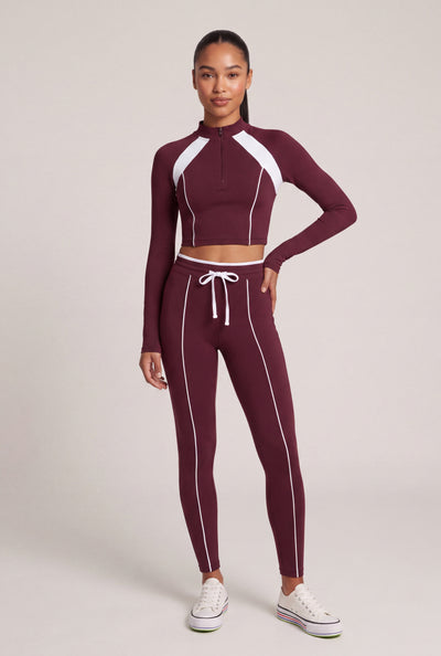 Harper Contrast Drawstring Leggings
